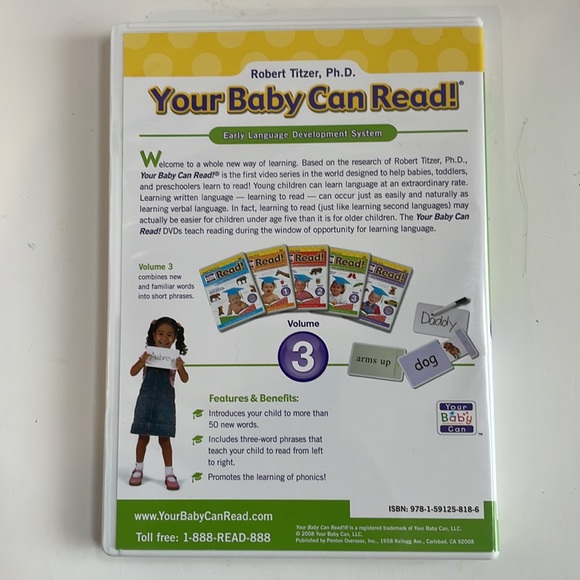 Your Baby Can Read Early Language Development Volume 4, DVD Video and Word Cards - Picture 7 of 7